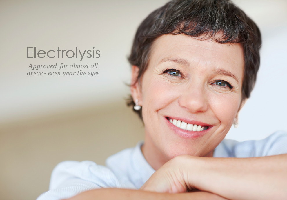 Electrolysis is approved permanent hair removal for almost all areas even near the eyes
